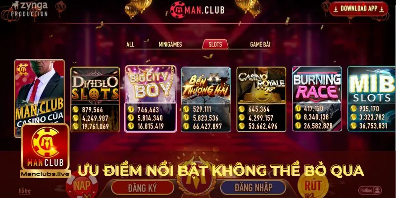 Ưu điểm nhà cái Manclub bet